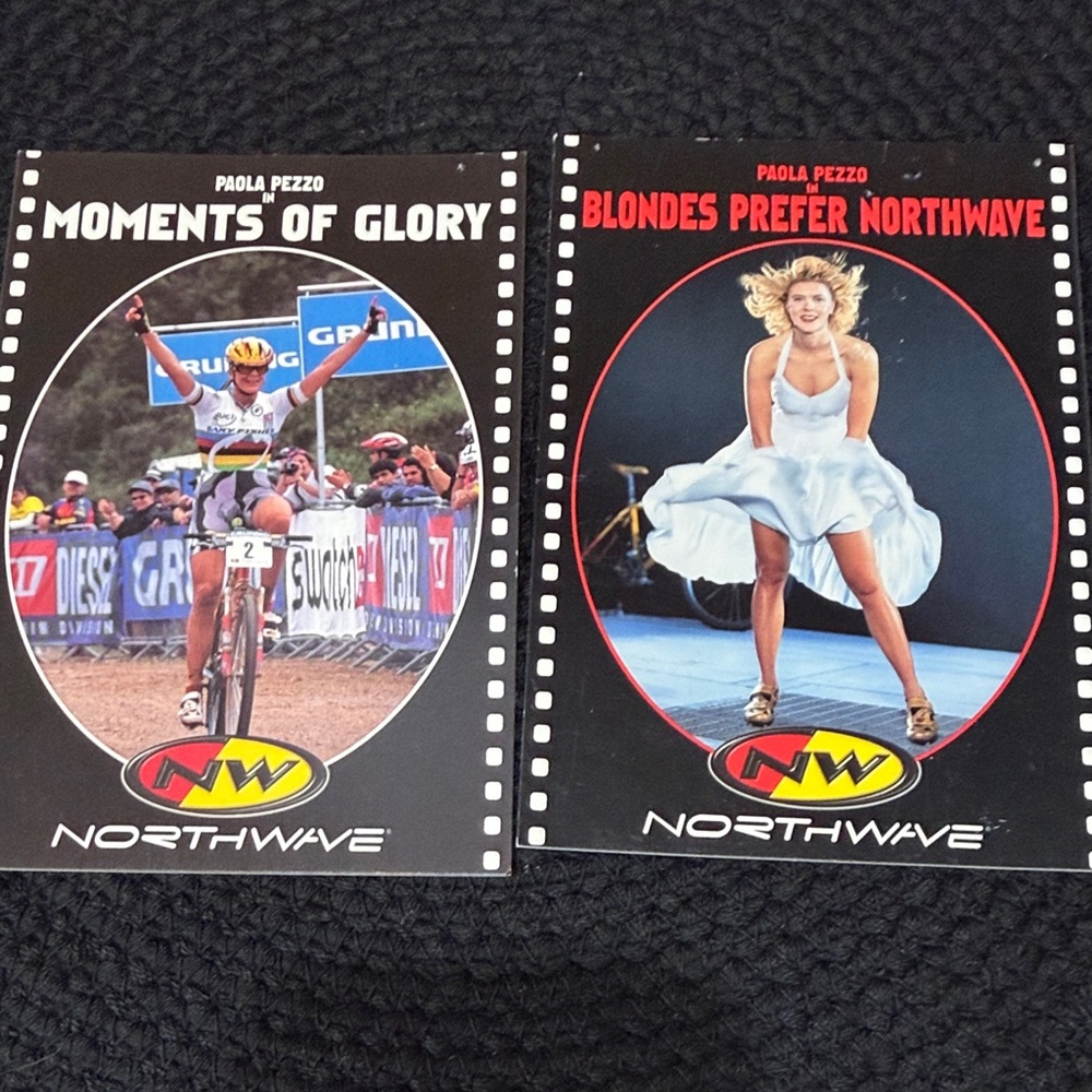 Northwave Cycling Postcard  Set - Black and White Paola Pezzo *Rare*